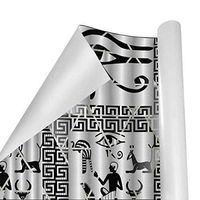 Gift Wrapping Paper Roll Egyptian Art for Birthday,Holiday,Wedding,Baby Shower Gift Wrap - 3Rolls - 58inch x 23inch Per Roll