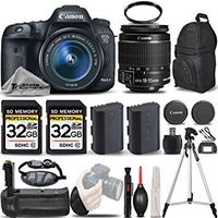 Canon EOS 7D Mark II Digital SLR Camera + Canon EF-S 18-55mm IS STM Lens + Battery Grip + Backup Battery + 2 Of 32GB Memory Card. All Original Accessories Included - International Version