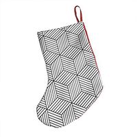 Hexagon Geometric Pattern Personalized Xmas Socks Hanging Decoration Candy Bag Party Holiday Christmas Santa Claus Home Decor Gift