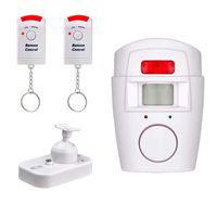 Wireless PIR Infrared Motion Sensing Alarm Battery Operated Home Security Alarm Motion Detector Sensor 105dB Loud Sound Alert with 2pcs Remote Controller for Driveway Garage