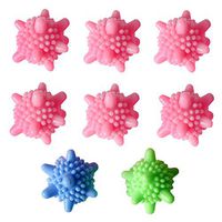 Larcele Laundry Washing Dryer Balls Fabric Softener Ball 8 pcs Random Color