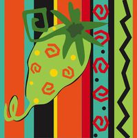 Luncheon Size Paper Napkin,Hot Peppers