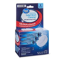 Great Value Automatic Toilet Bowl Cleaner with Bleach, 2 Tablet, Total Weight 7 oz