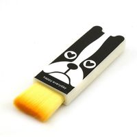 Ornerx Retractable Keyboard Brush Dog Pattern White