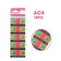 Cotchear AG4 (1.5V) Alkaline Batteries Coin Button Cell Watch Battery [10 pcs-Pack]