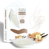Fuzu Massage Candle - Warm Vanilla Sugar - 4 oz with Free JO H20 Lube