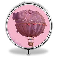 Yunan Pill Organizer, Customized Glitter Gold Pill Case with 3 Compartment Medicine Case and Mirror for Purse, Travelling and Daily Needs,Compartments to Hold Vitamins, Cod Liver Oil, Supplements and