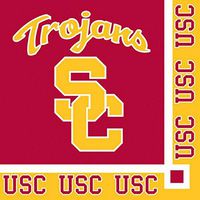 Club Pack of 240 NCAA USC Trojans 2-Ply Tailgating Party Beverage Napkins