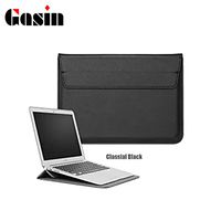 Gasin 13 inch Laptop Case, PU Leather Laptop Protective Sleeves Messenger Bag for MacBook 13'' Retina,Asus,Apple,Samsung,Dell,Lenove (Black)