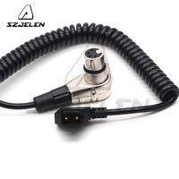 SZJELEN D-Tap Male to Female 4P-XLR for Power Supply Battery Adapter Power Cable (Spring Line)