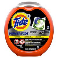 Tide Power PODS Laundry Detergent Liquid Pacs, 10X Heavy Duty for Impossible Stains, 41 Count