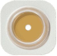 Hollister CenterPointLock Two-Piece Cut-to-Fit Flat FlexWear (Standard Wear) Skin Barrier with Floating Flange and Tape Border 1" Stoma Size (Box of 5 Each)