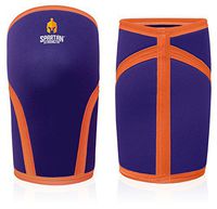 Sparthos Spartan Strength Knee Sleeves (Pair) Support & Compression for Weightlifting, Powerlifting & Squats Heavy Duty 7mm Neoprene (Dark Orchid, ML - Knee Measurement 13 3/4-16)