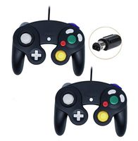 Gamecube Controller, Wired Gamepad for Nintendo Wii Console (Black and Black)