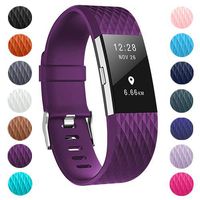 ZEROFIRE Bands Compatible for Fitbit Charge 2, Replacement Adjustable Sport Bands for Charge 2 Heart Rate Fitness Wristbands, Women Men, Small and Large