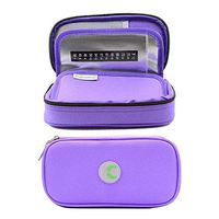 Portable Insulin Cooler Bag Travel Case, Diabetic Medical Travel Cooler Organizer Epipen Carrying Case for Cooling Medication and Pens, Diabetic Medication Holder Case (Purple)