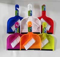 Small Set of Dustpans with Rubber Lip and Brush (Mini) (Assorted, 48)
