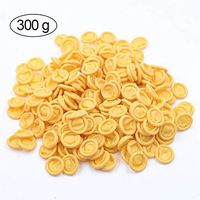 Rose-only Disposable Latex Finger Cots, Yellow Medium Anti-Static Rubber Finger Covers for Electronic Repair, Painting, Jewelry Cleaning, Industrial Apply, Latex Finger Gloves (over 500pcs)