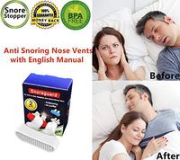 Snore Stopper Nose Vents Anti Snoring Air Purifier Sleep Aid, Reusable Breathable Snore Reduction Device for Women Men Adult Quiet Comfortable Sleeping (White)
