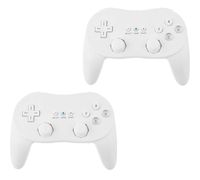 Beastron Classic Console Gampad Gaming Pad Joypad Pro Compatible with Wii 2 Pack Controller White