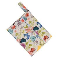 MODAO Reusable Bamboo Cloth Washable Menstrual Pad Mama Sanitary Towel Pad Panty Liner and Pro-Environment Wet Bag (A)