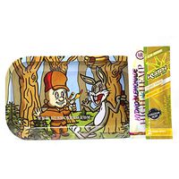 Errlmer and Nugz Bunny Rolling Tray with Lemonade Hemp Wraps