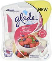 Glade Plugins Scented Oil Air Freshener Refill, Radiant Berries, 2 Ct, 2Count