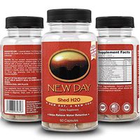 Shed H2O | Natural Diuretic Water Pills for Water Retention Relief, Supports Men and Women in Reducing Bloating and Water Weight | Supports Healthy Potassium Levels by New Day Health