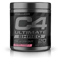 C4 Ultimate Shred Pre Workout Powder, Fat Burner for Men & Women, Weight Loss Supplement with Ginger Root Extract, Strawberry Watermelon, 20 Servings
