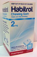 Habitrol Nicotine Gum 2 Boxes 2mg Fruit 192 Pieces