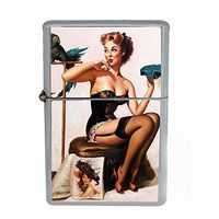 Vintage Retro Sexy Bridesmaid Party Dual Torch Lighter Pin Up Girl-069