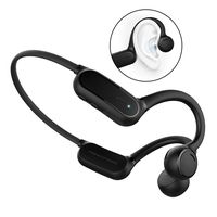 ALOVA Bluetooth Open Ear Headphones Wireless Sports Headset IPX4 Waterproof BT 5.0 HD Phone Call Free Ears 5V Charger Earphones for Running (Black)