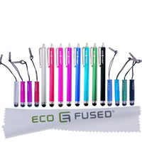 Eco-Fused Stylus Pen Bundle - Universal - 8 Long / 8 Short - Compatible with All Capacitive Touchscreen Devices - for iPad, iPhone, Samsung Phones and Tablets, All Android Phones and Tablets and More