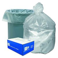 Good 'n Tuff GNT4048 High Density Waste Can Liners, 40-45 Gallon, 10 Microns, 40w x 46h, Natural, Roll of 25 Bags (Case of 10 Rolls)
