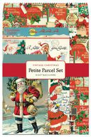 Cavallini 12-Pack Petite Vintage Christmas Parcel Set