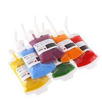 DECORA 24 Pack Plastic Bag Drink Container 10.2 OZ Halloween Party Cups with 3.4 OZ Syringe for Theme Crazy Halloween Party
