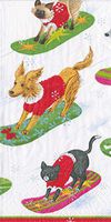 Caspari Hankies Pocket or Purse Tissue Packets (6 Pack, Off Leash)