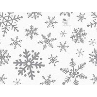 Silver Snowflakes Tissue Paper - 20in. X 30in. (36 Sheets)