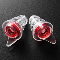 Jenny.Ben Silicone earplugs earplugs Reusable Noise Music Reduced earplugs for Concerts Red