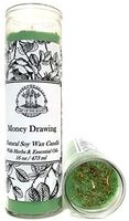 Art of the Root Money Drawing Scented 7 Day Soy Herbal Spell Candle (Fixed) for Wealth, Financial Security, Propserity (Wiccan, Pagan, Hoodoo, Magick)