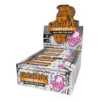 Grenade Carb Killa Protein Bar | 20g High Protein Snack | Low Net Carb Low Sugar Kosher | Nut Free Energy Bars | Birthday Cake, 12 Pack