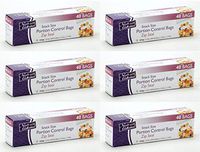 Nicole Home Collection Zip Seal Portion Control Bags – Snack Size – 6 Packs 240 Bags Total