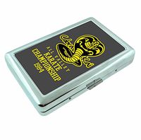 Cobra Kai Karate Championship 1984 Metal Silver Cigarette Case Holder Wallet RFID-blocking