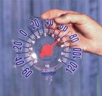 ELECTRON OPT KT-7 RV Trailer Camper Clock Window Pane Thermometer (1)