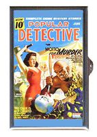 Clown Circus Pulp Magazine Murder Retro Decorative Pill Box
