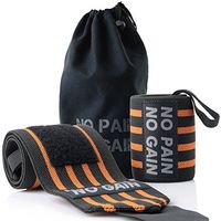 American Trends Adjustability Wrist Wraps Protect Against Pain or Injury Wrist Supports for Weightlifting, Gym, WODs, Olympic Lifts Orange