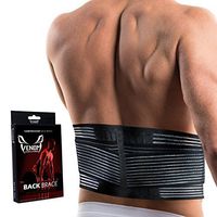 Venom Lumbar Back Brace Compression Belt - Elastic Support & Adjustable Dual Straps, Lower Back Pain, Spasm, Strain, Herniated Disc, Sciatica, Scoliosis, Disc Bulge, Lifting, Men, Women (Small)