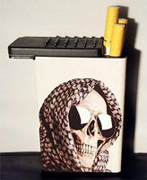 Flat Slide Top Case Skull Grim Reaper