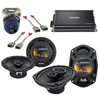 Compatible with Honda Civic 1996-2000 OEM Speaker Replacement Harmony R65 R69 & CXA300.4 Amp (Renewed)