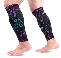 LEVEIS Bill Cipher Wheel Zodiac Calf Compression Sleeves 1 Pair, Leg Performance Support for Shin Splint Calf Pain Relief Men & Women Guards Sleeves for Running Cycling